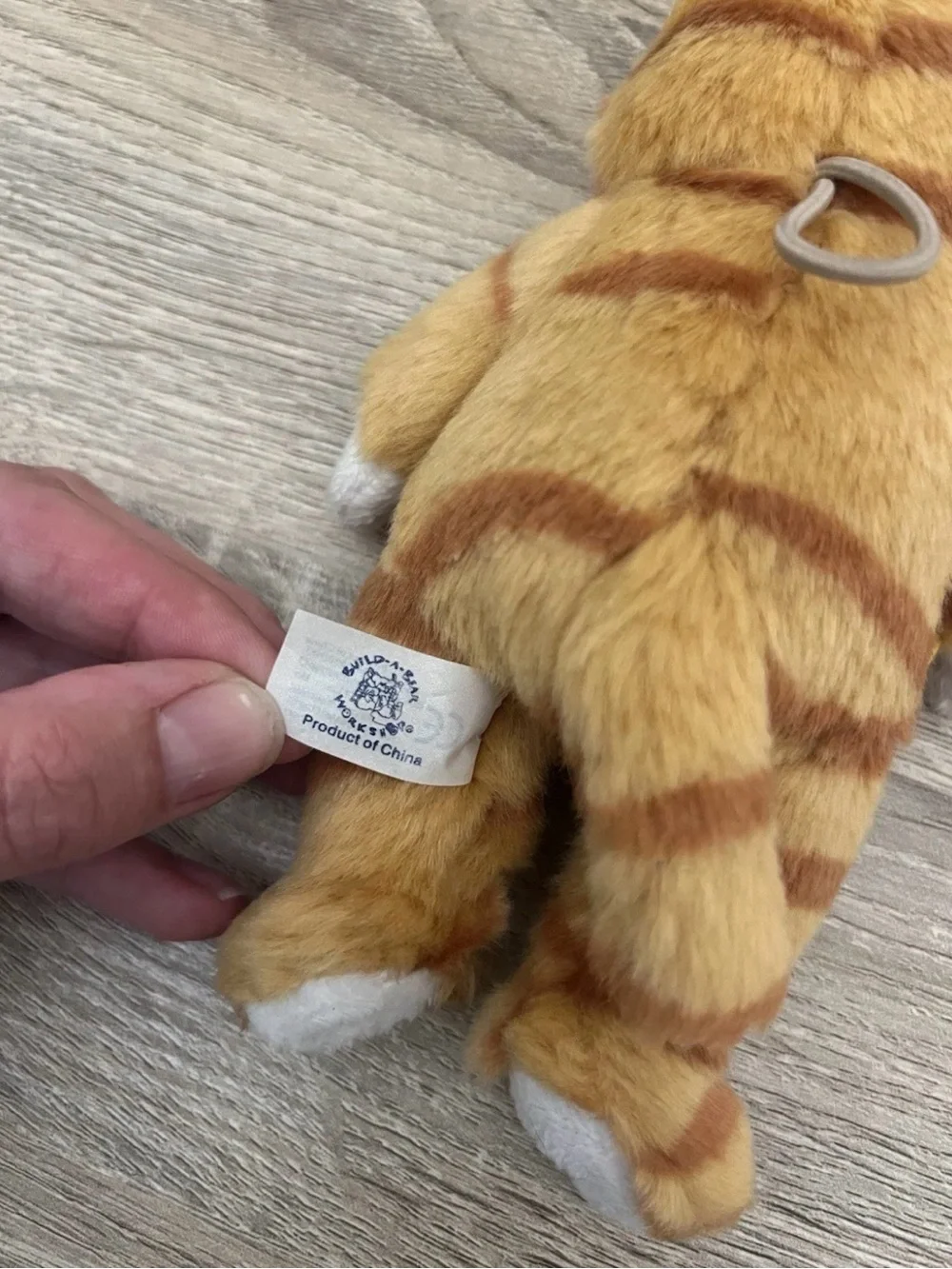 Build A Bear Orange Tabby Stripped Mini Cat Kitten Plush Standing 6.5”